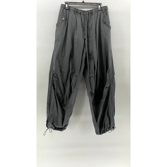 ASOS DESIGN Women's Charcoal Solid Drawstring Pull-On Streetwear Jogger Pant SZ8 - Picture 1 of 11